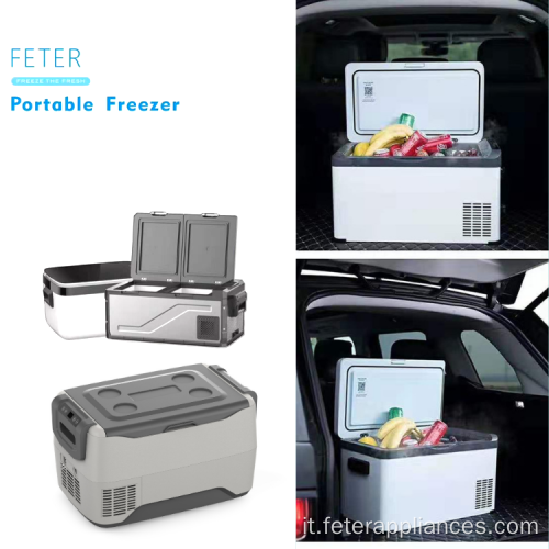 Congelatore frigorifero per auto bianco 12v con secchio compressore